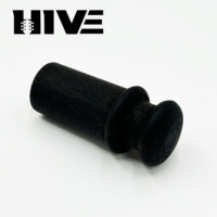 HIVE Solid Ebony Guitar End Pin Dual Step Strap Button / Guitar Pickup Hole Plug Guitar End Pin Guitar Strap untuk Gitar Akustik