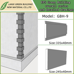 Moulures ornementales architecturales Moulures Moulures extérieures de corniche en polystyrène EPS Fabricant - Product Image 3