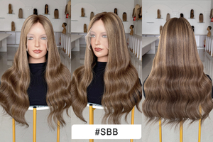 Russian Lace Front Wigs Front Lace Human Hair Wig for High <b>Level</b> White Women Cuticle Aligned #SBB Color Lace Wigs - Product Image 2