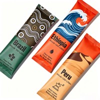Bolsas de aluminio con sellado térmico personalizadas con impresión y MOQ bajo |   Empaque para Barra de Proteína de Suero de Leche con Sabor a Chocolate