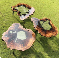 Résine époxy pour tables en bois massif, coulage profond pour comptoirs, meubles et tables sur mesure