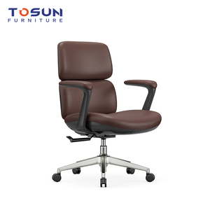 Fauteuil de bureau exécutif ergonomique en cuir de luxe léger, pivotant, avec roulettes mobiles, confortable, pour bureau à domicile, vente en gros - Product Image 2