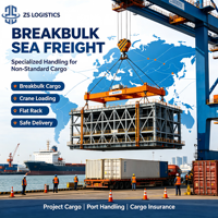 Service d'expédition de conteneurs OOG (Open-Top) et Flat Rack pour machines lourdes, fret en vrac (LCL) et transport routier, Chine-USA