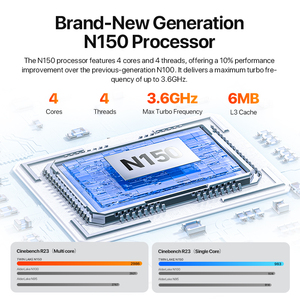 2025 nuovo Intel Twin Lake N150 DDR4 16GB SSD 512GB Mini Desktop <span class=keywords><strong>PC</strong></span> N150 Wifi 5.0 BT4.2 Mini <span class=keywords><strong>PC</strong></span> <span class=keywords><strong>portatile</strong></span> per <span class=keywords><strong>Windows</strong></span> 11pro - Product Image 3
