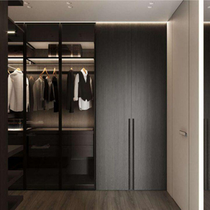 Armario de Madera Laminada Blanca de Estilo Abierto de Lujo, de Alta <span class=keywords><strong>Calidad</strong></span> y al <span class=keywords><strong>Mejor</strong></span> <span class=keywords><strong>Precio</strong></span> - Product Image 4