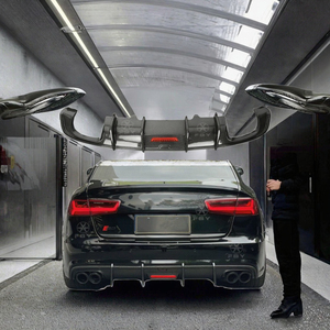 2012 2018 AUDI <span class=keywords><strong>A6</strong></span> C7 C7.5 S6 Sedan phía sau thân cây Spoiler bội highkick cánh sợi Carbon Điều kiện Mới mô hình 2012 2013 2018 - Product Image 2