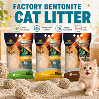Litière pour chat en bentonite écologique en gros, agglomération rapide en 3 secondes, sans poussière, contrôle des odeurs, avec impression personnalisée sur le sac