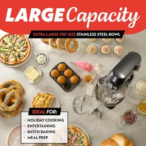 Batidora Vertical UNIVERSEA GSM708 de Cuatro Cuartos con Accesorios, Batidora de Varillas, 10 Velocidades, Resistente al Calor, para Encimera - Product Image 4