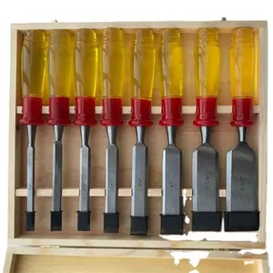 Hoge Kwaliteit 8 Stuks Beitel Tool Set Transparant Handvat Houtbewerking Snijwerk Beitel