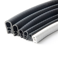 Perfil de Sellado de Goma en Forma de U, Tamaño Personalizado Disponible, Protector de Borde Flexible para Puertas y Ventanas de Automóviles, Antipolvo