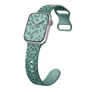 Radium intaglio cinturino in gomma per apple watch serie se 7 6 5 4 41mm 49mm