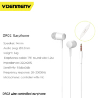 Casque audio stéréo filaire avec micro pour téléphone portable, en aluminium HiFi, avec lecteur de musique filaire, prise jack 3,5 mm, écouteurs intra-auriculaires