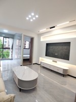 Vente directe d'usine, ensemble de meuble TV et table basse en bois moderne, rangement mural, pour salon, hôtel, appartement, utilisation 65 pouces+