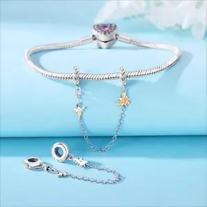 Exquises Broches Enfantines Tendance en Argent Sterling Plaqué Rhodium avec Perles, Libellules, Coccinelles, Fleurs et Insectes en Zircon - Product Image 4