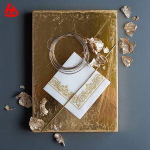 Белые с золотом Цветочные бумажные Коктейльные салфетки Airlaid для свадебного приема - Product Image 6