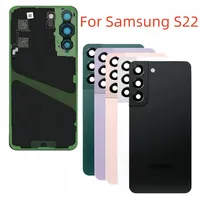 Pour Samsung Galaxy S22 S23 Plus boîtier Ultra cadre moyen + couvercle arrière de batterie avec caméra
