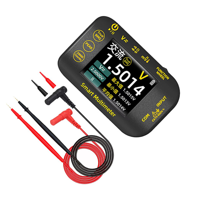 Professional Digital Multimeter S40 USB Rechargeable True RMS 20000 Counts 200Mohm Resistance Voltage Hz Continuity Tests LCD