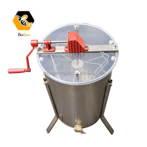 Extracteur de miel manuel 3 cadres, Nouveau modèle BH, Moins cher, Grande centrifugeuse manuelle 3 cadres en acier inoxydable pour le miel - Product Image 1