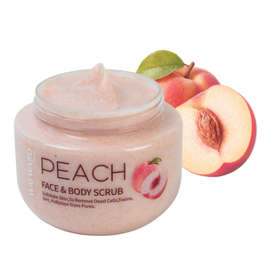 Wholesale Gentle Exfoliating <b>Body</b> <b>Scrub</b> Coffee Aloe Pomegranate Strawberry Peach Moisturizing Brightening Skin Care - Product Image 1