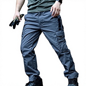 Pantalones Cargo Tácticos de Pana Transpirables de Peso Medio con Múltiples Bolsillos Grandes para Unisex, de Cintura Media, Pierna Ancha, Invierno, Alta Calidad, Personalizados - Product Image 1