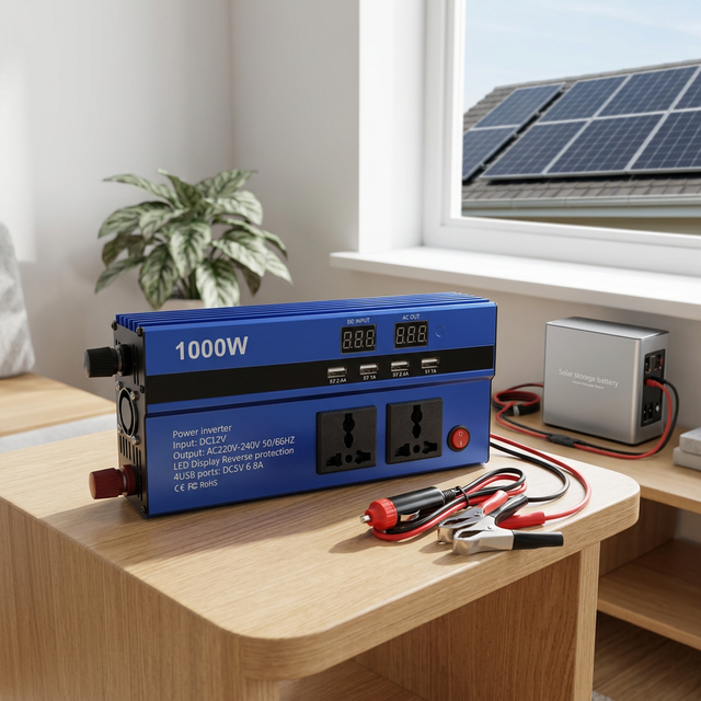 12v 220v Dc to Ac Solar Inverter 1000w Power Inverter with USB off Grid Converter