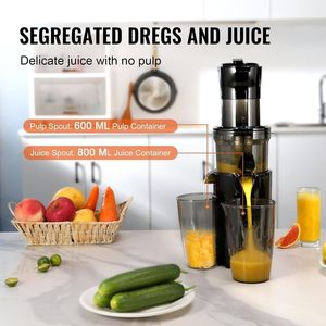 Big Mouth Electric Juicer Extractor <b>Machine</b> Stainless Steel Fruit Vegetable Orange <b>Juice</b> Cold Press Masticating Slow Juicer - Product Image 2