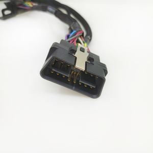 كامل 16pin OBD2 OBD الثاني الخائن ذ كابل ذكر إلى 2 أنثى تمديد محول سلك تسخير مع جبل قوس - Product Image 4