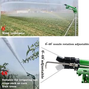 Tầm xa mưa Súng phun nước 360 xoay lớn kim loại tưới phun nước - Product Image 5