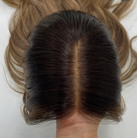 Pelucas Largas Sin Pegamento de Calidad 12A, Cabello Virgen Kosher, Cutícula Alineada, Raíz Plana, Balayage Marrón, Nudos Pequeños Individuales, con Forro, de Cabello Natural