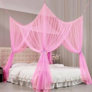 <span class=keywords><strong>Moustiquaire</strong></span> carrée super haute pliable 100 % polyester pour la maison avec quatre portes latérales, utilisable toute l'année - Product Image 2