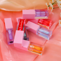 IEE Beauty Huile à Lèvres Végétalienne Haute Pigmentation, Imperméable, Brillante, Colorée, Aromatisée aux Fruits, Huile à Lèvres Liquide Brillante