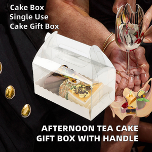 Cajas Rectangulares Desechables de Plástico PET para Empacar Té y Pasteles con Asa para Uso Alimentario - Product Image 2