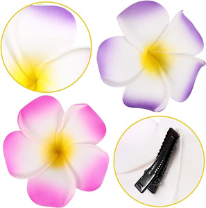 Horquillas hawaianas de flores Plumeria para fiesta en la playa, boda, evento, horquillas, pinza para el pelo, pasador nupcial, accesorio para el cabello - Product Image 4