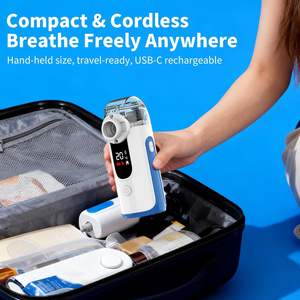 메쉬 네뷸라이저 LED 디지털 디스플레이 미스트 흡입기 휴대용 천식 호흡 초음파 분무기 조용한 휴대용 네뷸라이저 - Product Image 2