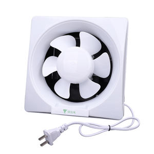 Ventilador de pared, ventilador axial eléctrico de plástico, ventilador de extracción con persianas para baño doméstico - Product Image 1