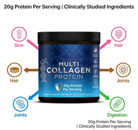 Poudre de protéines de collagène pour adultes, pour shakes de gym, supplément de santé quotidien pour le fitness, marque OEM/ODM, certifié GMP
