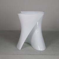 Nouveau design Base de table à manger moderne couleur blanche tulipe dessus de table en marbre pieds de salle à manger en fibre de verre hauteur réglable utilisation hôtelière