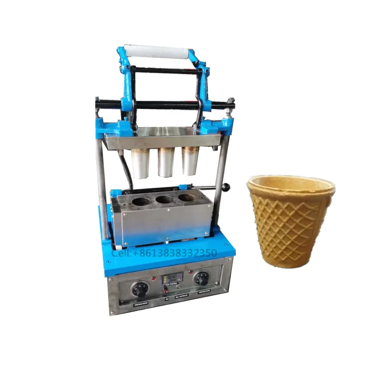 12oz Tea Edible Waffle Cup Machine For Making Coffee Cups
