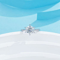 Bague de fiançailles de luxe léger et tendance, à tige droite, 6 griffes, grand éclat, en Pt950, pour femme, avec diamant de laboratoire