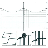 Clôture décorative en métal pour animaux de compagnie, sans creuser, facile à installer, pour jardin, clôture de jardin en fil métallique