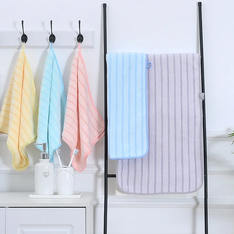 Asciugamano da bagno in microfibra ad alto assorbimento d'acqua a buon mercato super asciutto di migliore qualità all'ingrosso asciugamano da bagno addensato