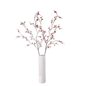 กิ่งดอกไม้ประดิษฐ์ CallaFloral สีขาว ชมพู ส้ม แดงกุหลาบ โพลีเอสเตอร์ สำหรับตกแต่งงานแต่งงาน ตกแต่งบ้าน น้ำหนัก 71 กรัม กิ่งเดี่ยว รุ่น MW71114 - Product Image 5