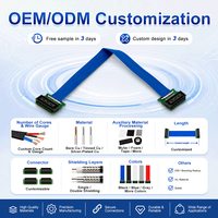 Rakitan Kabel Riser PCIe untuk Workstation Deep Learning dan Server HPC dengan Dukungan Desain OEM dan Sampel Prototipe Tersedia