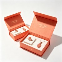 Boîte à bijoux magnétique de luxe écologique de qualité supérieure, pliable, pour collier, bracelet, boucles d'oreilles, autres bijoux