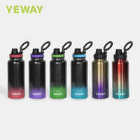 Bouteille d'eau à couvercle magnétique de 32oz avec sublimation blanche compatible avec le support de téléphone portable avec la bouteille d'eau Mag Safe pour le yoga