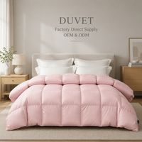 Couette d'été rafraîchissante en duvet de canard blanc pour hôtel de luxe, certifiée RDS, approvisionnement direct usine, échantillons personnalisables disponibles