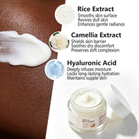 Crème Visage au Riz Marque Blanche Produit Cosmétique Soin de la Peau Hydratant Éclaircissant Bio pour Peaux Sensibles