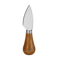 Ensemble de couteaux à crème jetables en bois d'acacia de style occidental pour servir le pain et le fromage en stock transfrontalier