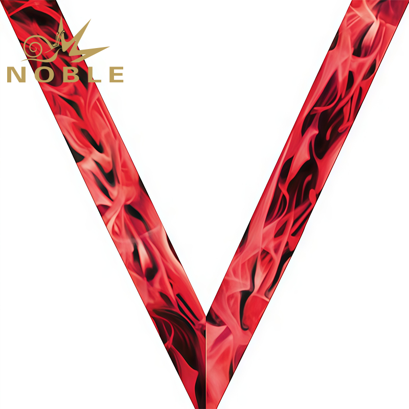 Customized Snowflake Sateen Neck Ribbon Sport Sublimated Neck Ribbon for Medals Image 2
