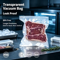 Sacs de conservation sous vide transparents de qualité alimentaire, anti-humidité, pour garder les aliments frais, pour la cuisine domestique
